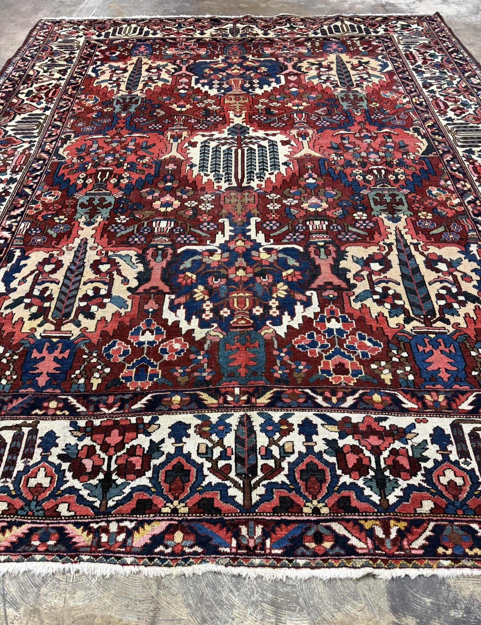 Persian Bakhtiari Rug | 10' 6" x 13' 1" - Rug the Rock - availableBakhtiariFloral