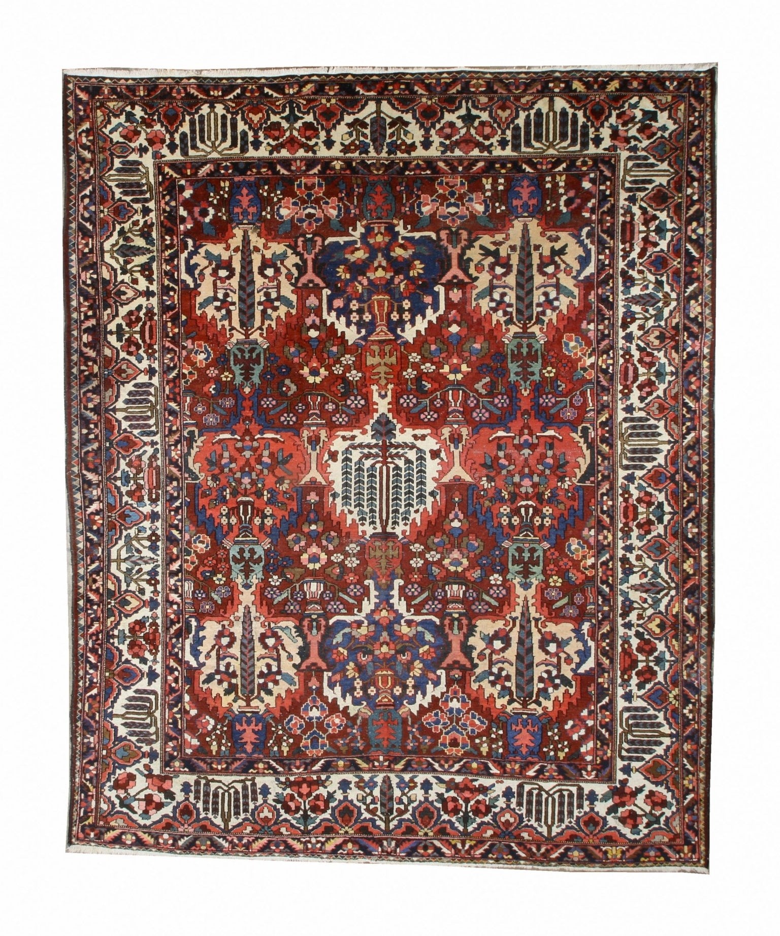 Persian Bakhtiari Rug | 10' 6" x 13' 1" - Rug the Rock - availableBakhtiariFloral