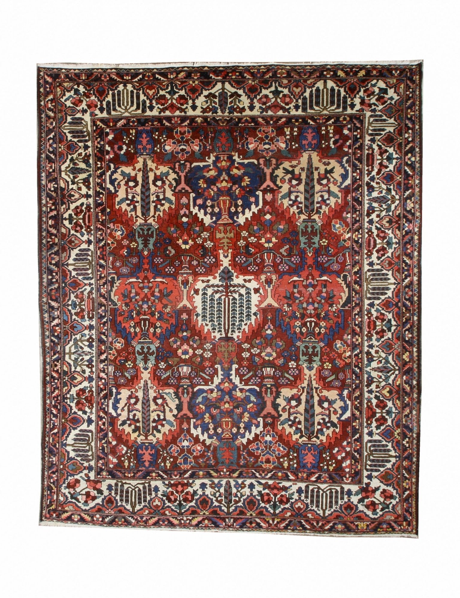 Persian Bakhtiari Rug | 10' 6" x 13' 1" - Rug the Rock - availableBakhtiariFloral