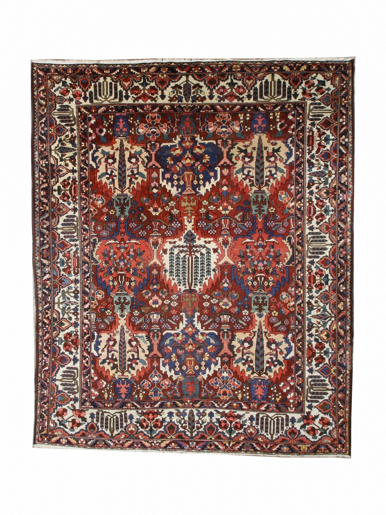 Persian Bakhtiari Rug | 10' 6" x 13' 1" - Rug the Rock - availableBakhtiariFloral
