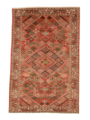 Persian Bakhtiari Rug | 6' 6" x 10'