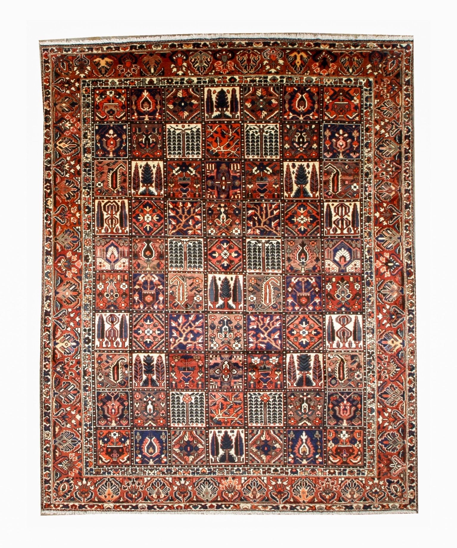 Persian Bakhtiari Rug | 9' 9" x 12' 2" - Rug the Rock - availableBakhtiariHand-knotted