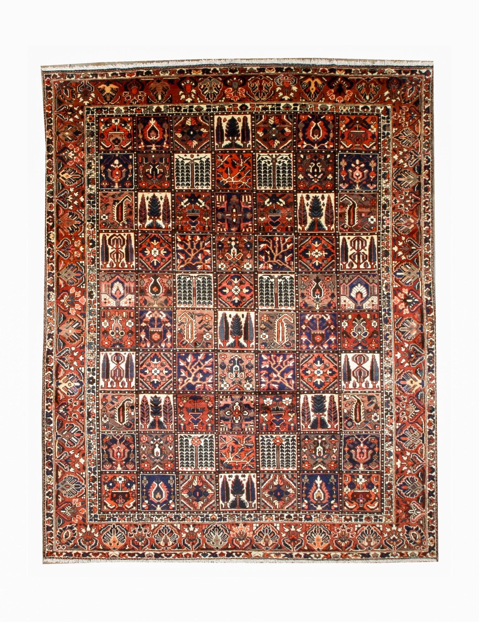 Persian Bakhtiari Rug | 9' 9" x 12' 2" - Rug the Rock - availableBakhtiariHand-knotted