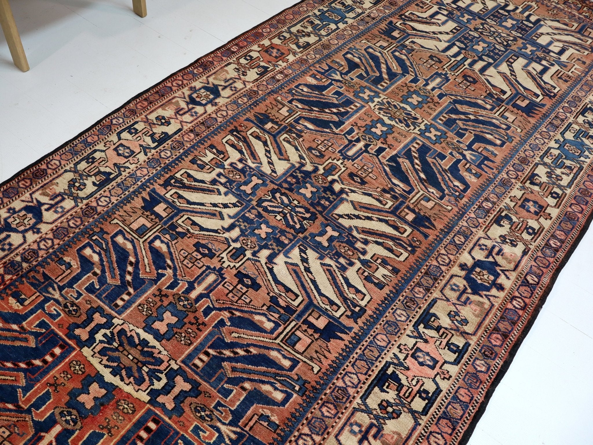 Persian Bakhtiari Runner Rug | 4' 11" x 13' 8" - Rug the Rock - available rugshamadan rugsLarge Rugs > 4' x 8'