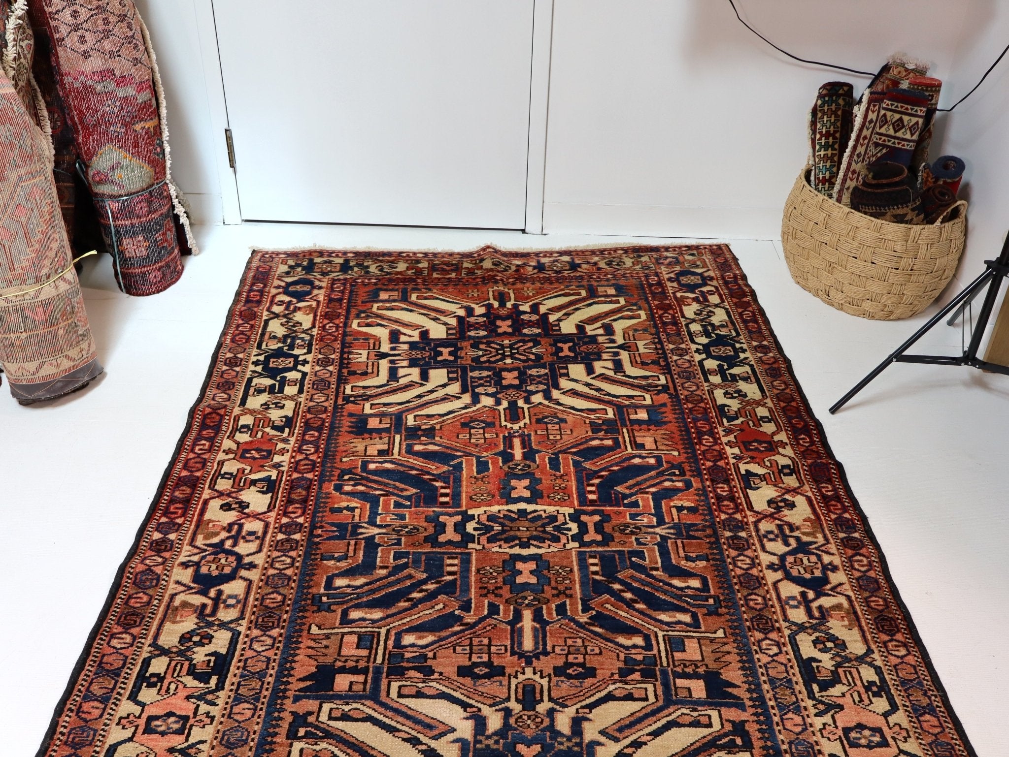 Persian Bakhtiari Runner Rug | 4' 11" x 13' 8" - Rug the Rock - available rugshamadan rugsLarge Rugs > 4' x 8'