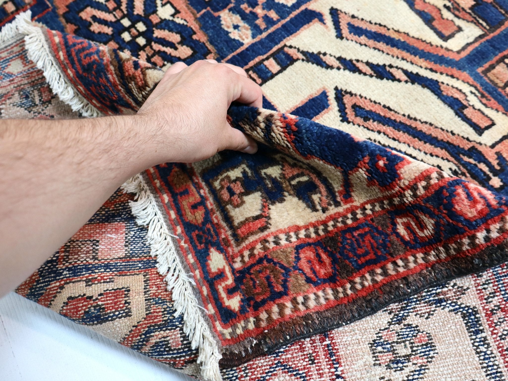 Persian Bakhtiari Runner Rug | 4' 11" x 13' 8" - Rug the Rock - available rugshamadan rugsLarge Rugs > 4' x 8'