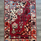 Persian Bakhtiari Wagireh Rug | 2' 5" x 3' 11" - Rug the Rock