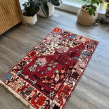 Persian Bakhtiari Wagireh Rug | 2' 5" x 3' 11" - Rug the Rock