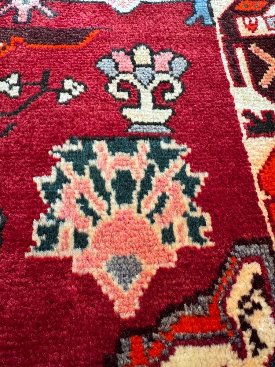 Persian Bakhtiari Wagireh Rug | 2' 5" x 3' 11" - Rug the Rock