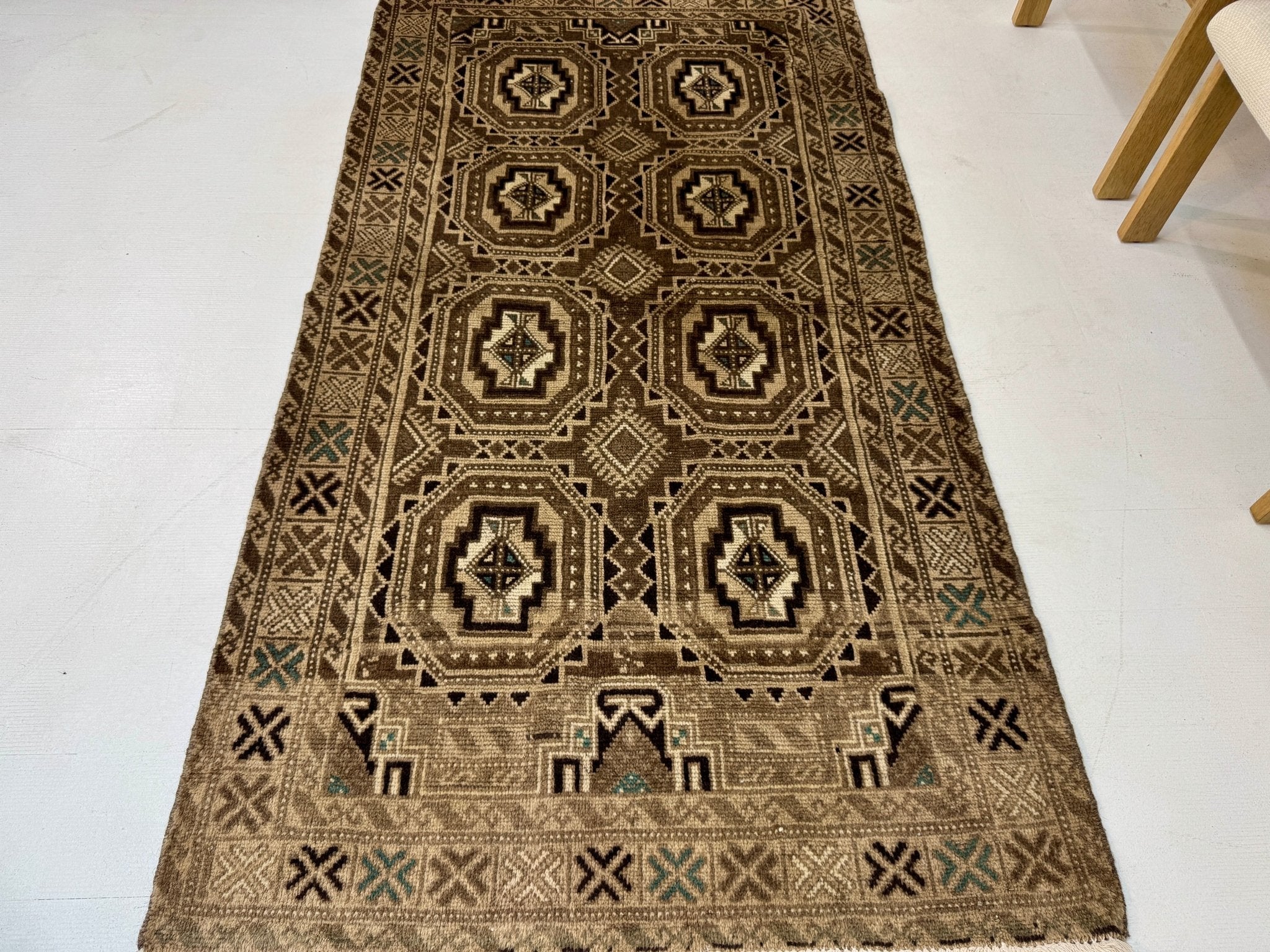 Persian Baluch Rug | 3' 3” x 6' 3" - Rug the Rock - 
