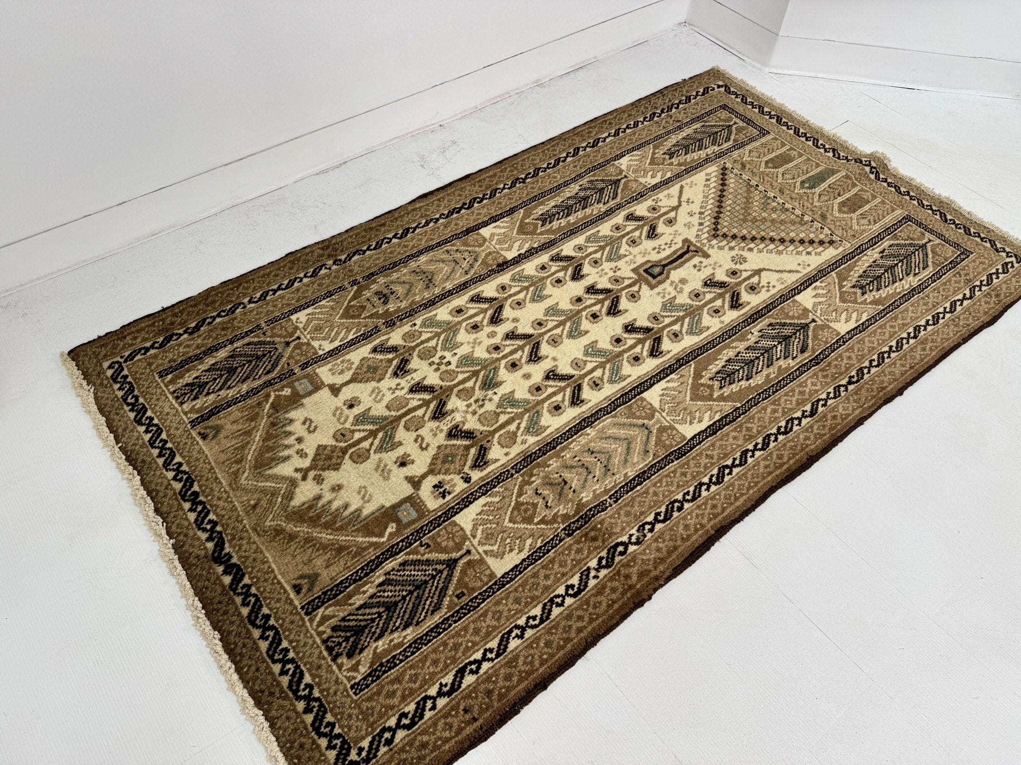 Persian Baluch Rug | 3' 5” x 6' 1" - Rug the Rock - 