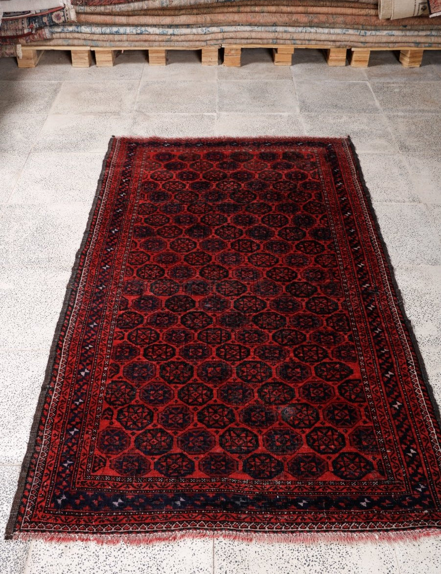 Persian Baluch Rug | 3' 6” x 6' 4" - Rug the Rock - 