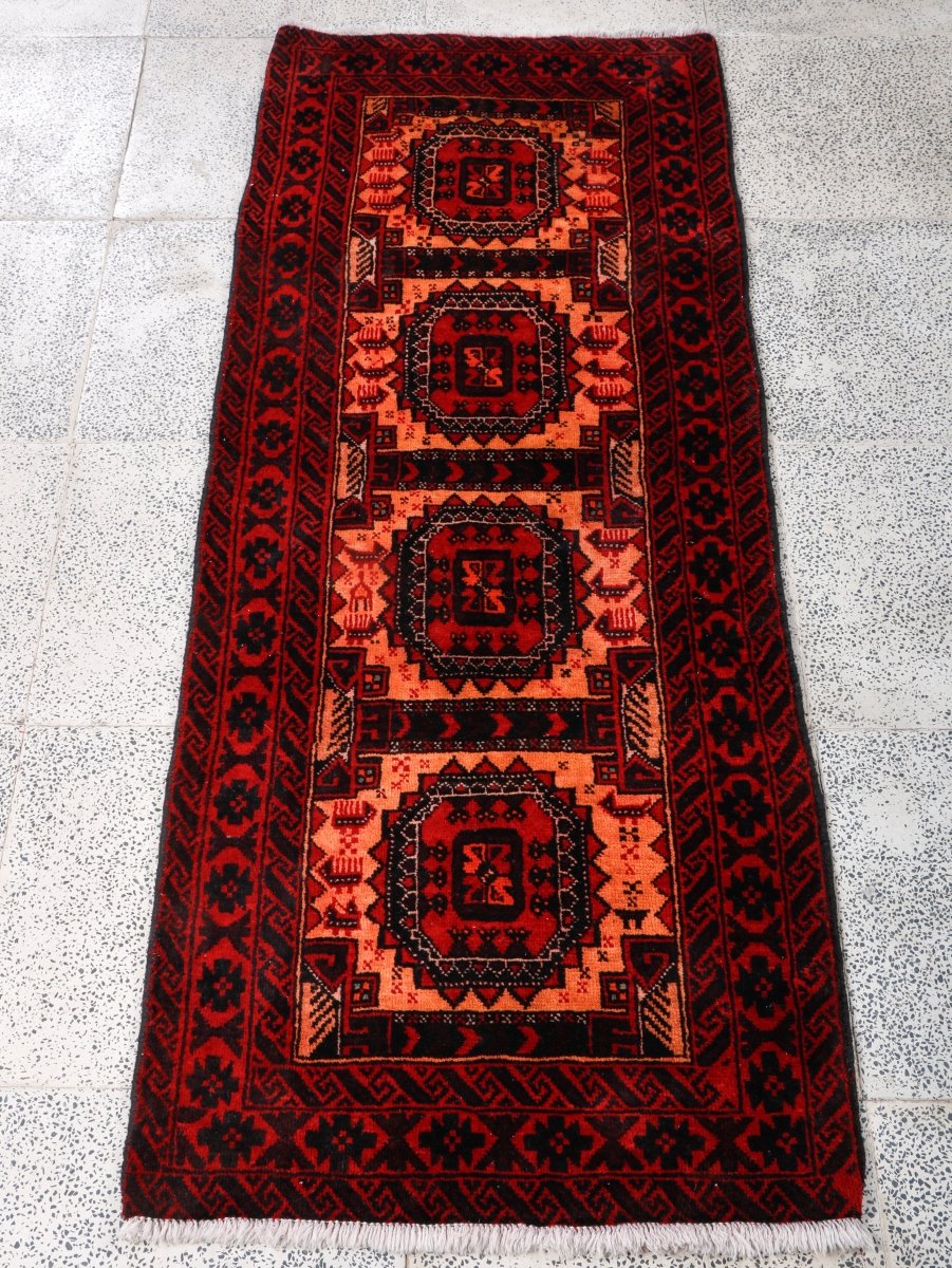 Persian Baluch Runner Rug | 2' 1” x 5' 7" - Rug the Rock - 