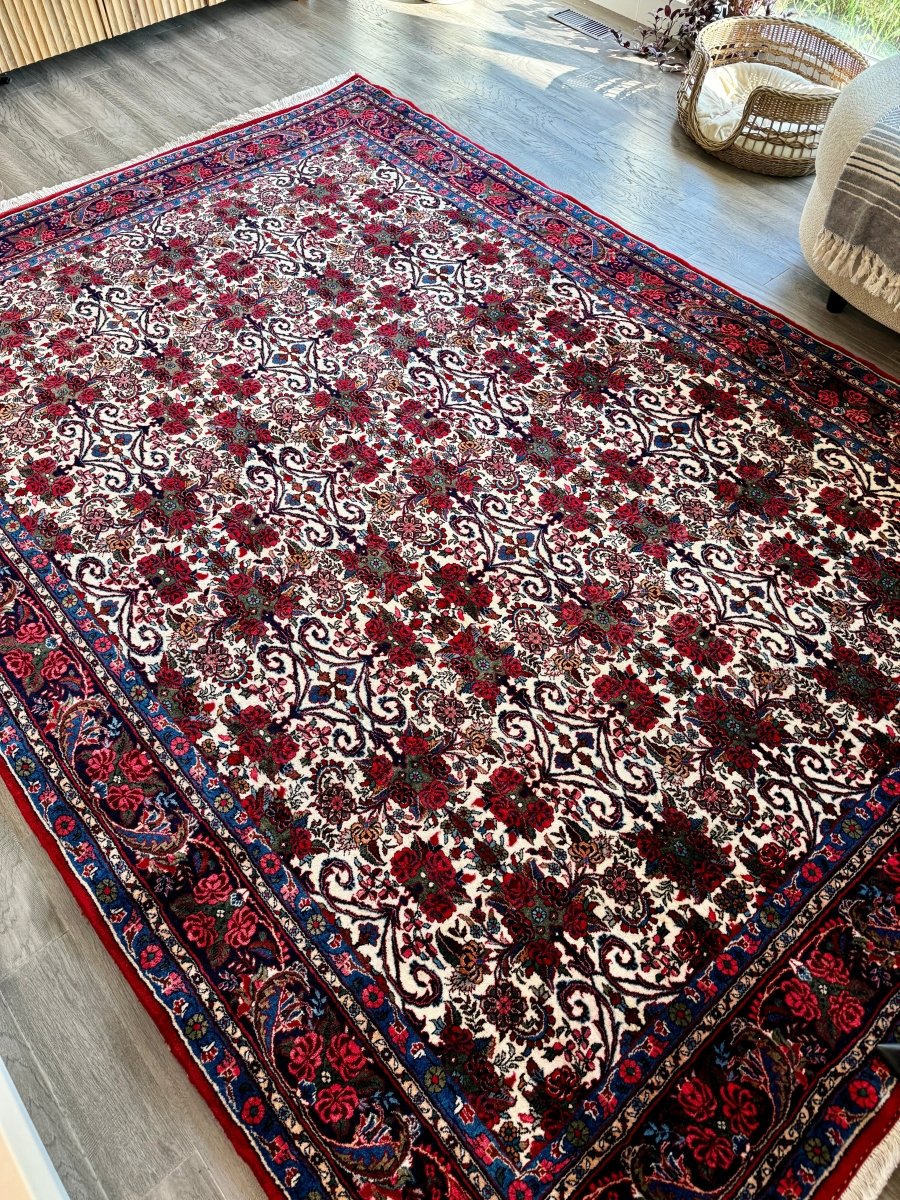 Persian Bidjar Halvai Rug | 7' 3" x 10' 10" - Rug the Rock