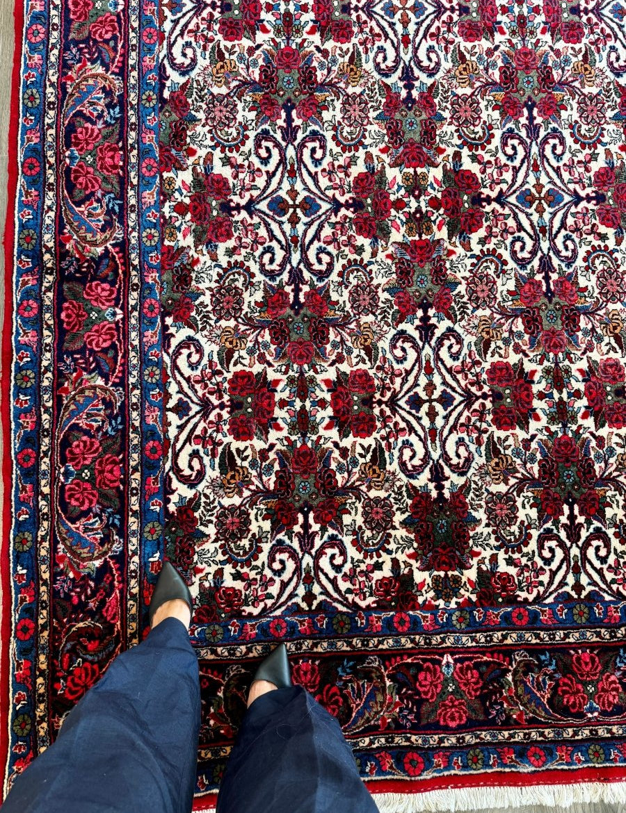 Persian Bidjar Halvai Rug | 7' 3" x 10' 10" - Rug the Rock