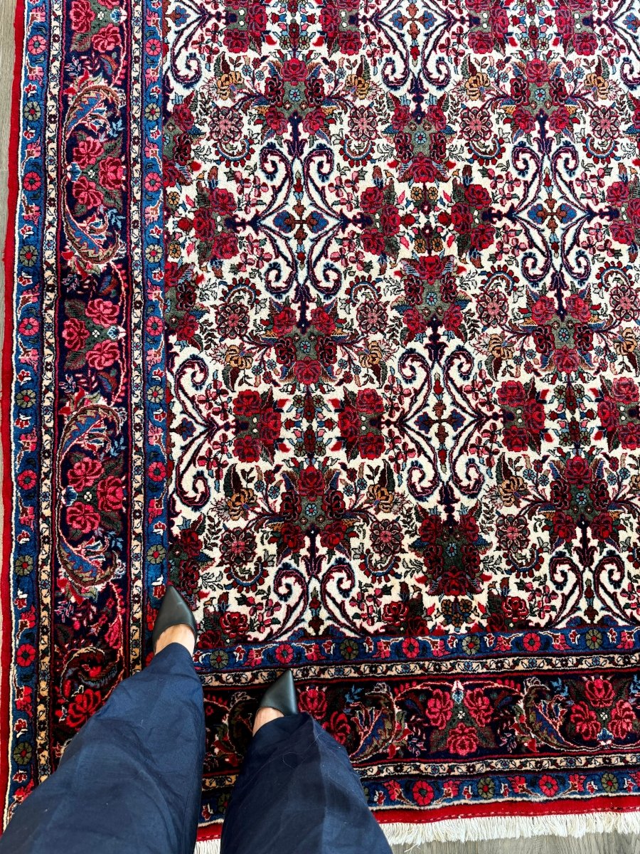 Persian Bidjar Halvai Rug | 7' 3" x 10' 10" - Rug the Rock