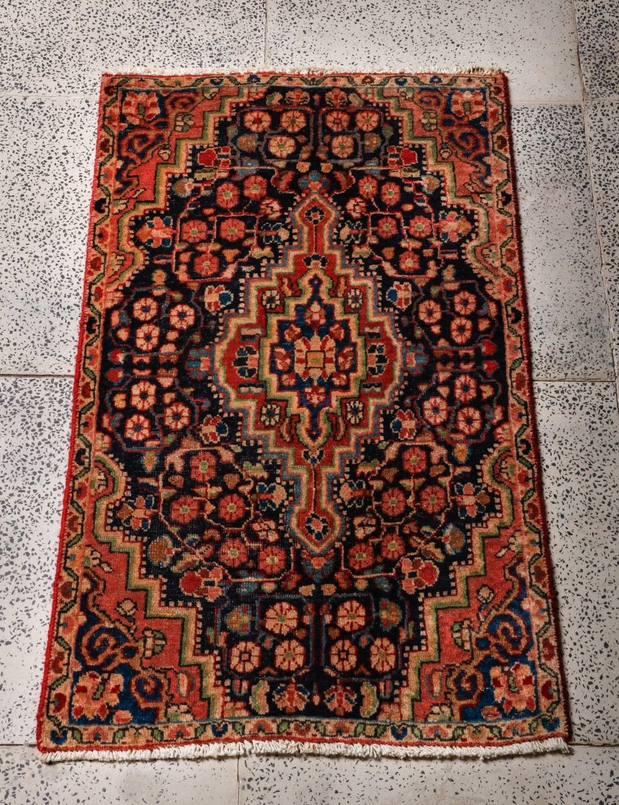 Persian Bidjar Rug | 1' 8” x 2' 9" - Rug the Rock - 