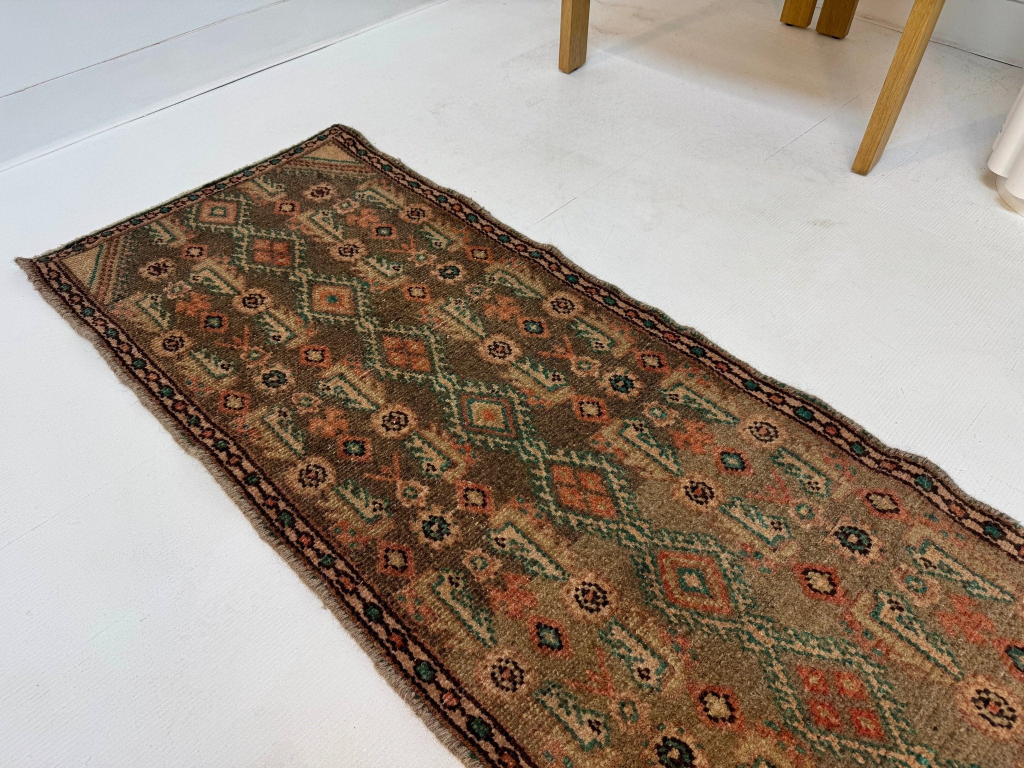Persian Borujerd Runner Rug | 1' 10” x 6' 5" - Rug the Rock - 