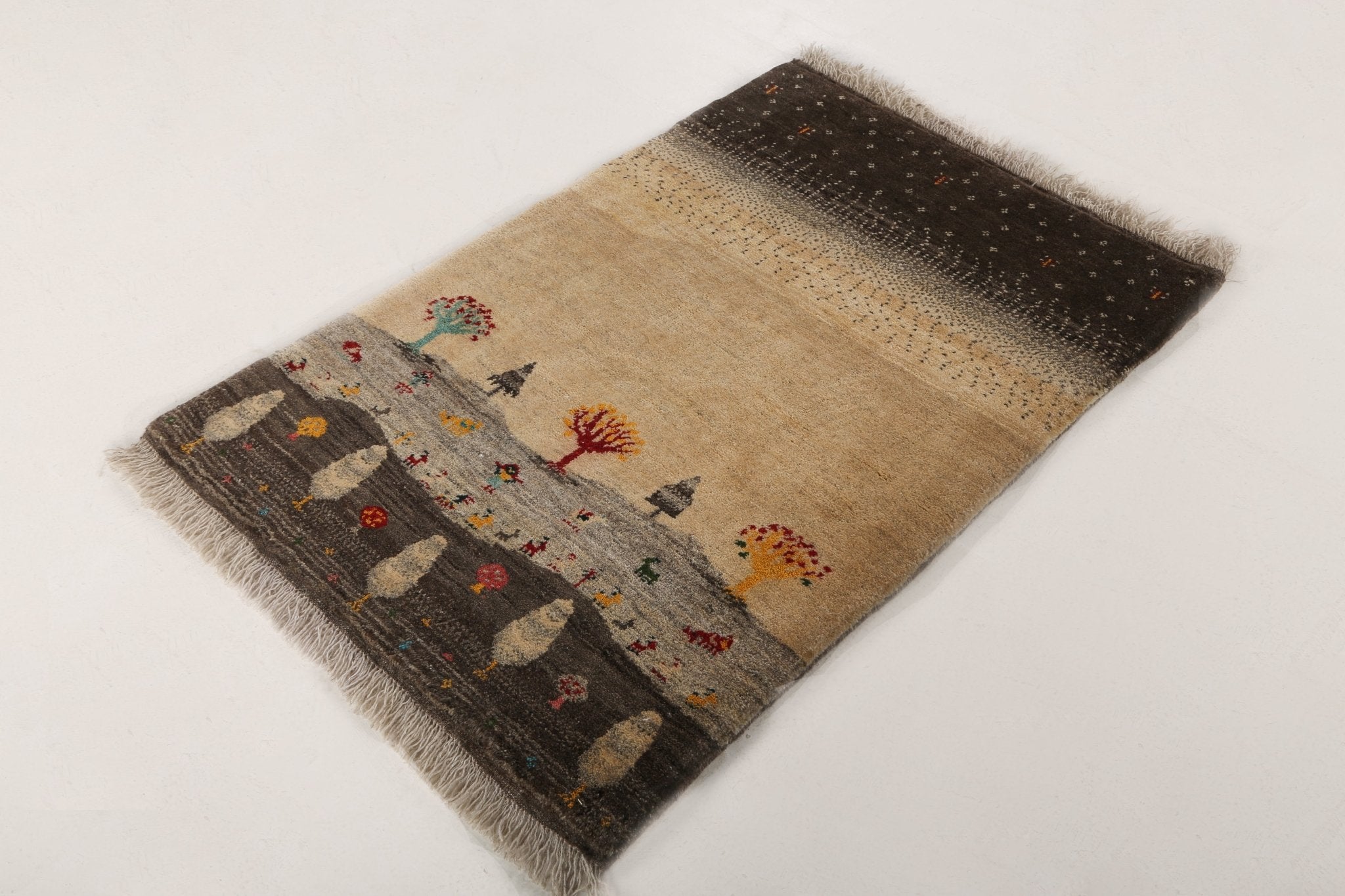 Persian Gabbeh Rug | 2' 9" x 4' - Rug the Rock - 