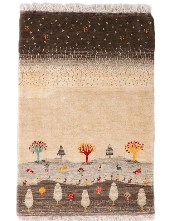 Persian Gabbeh Rug | 2' 9" x 4' - Rug the Rock - 