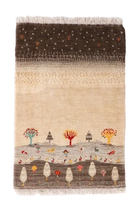 Persian Gabbeh Rug | 2' 9" x 4' - Rug the Rock - 