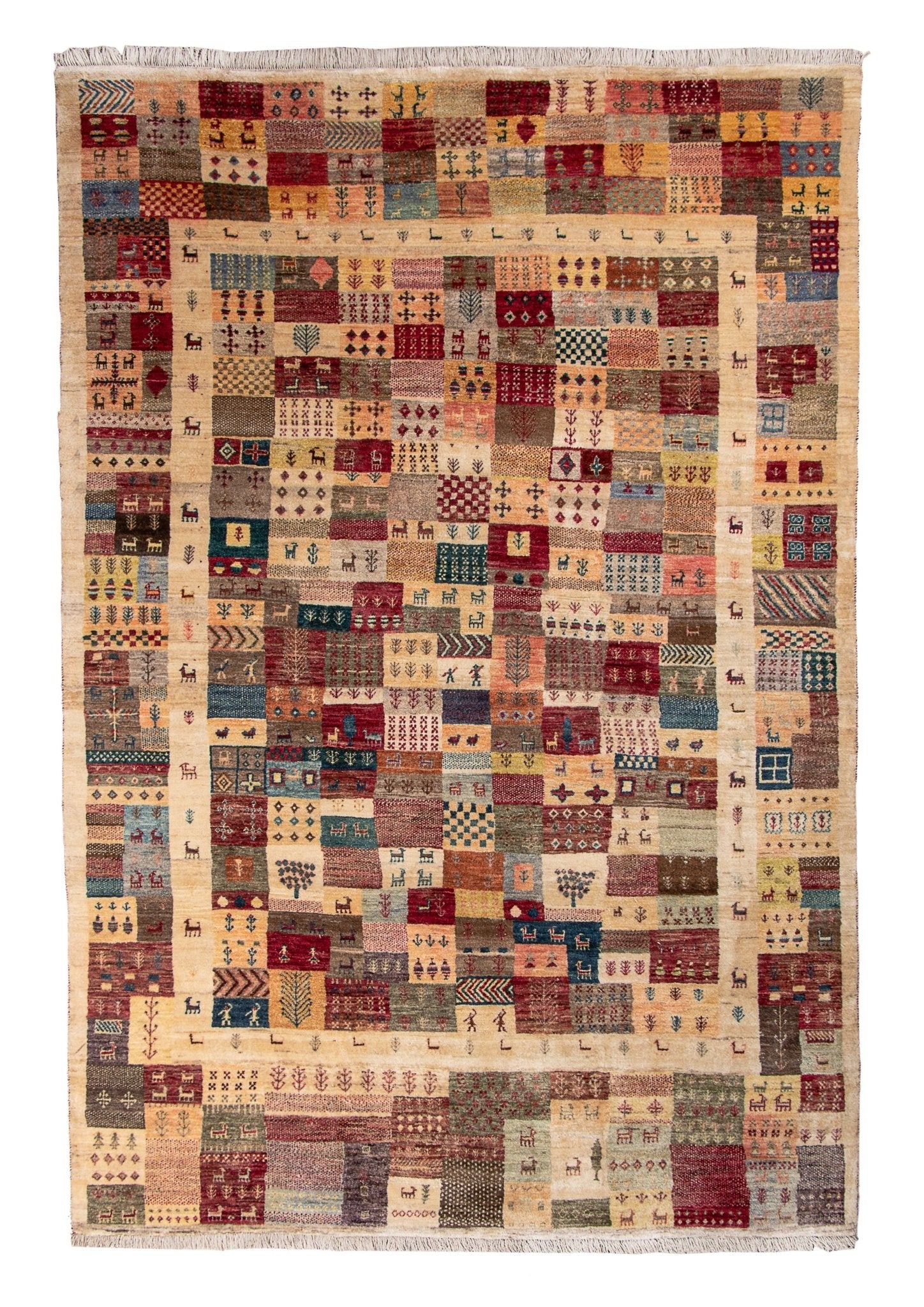 Persian Gabbeh Rug | 6' 3" x 9' 7" - Rug the Rock - 5 x 86 x 86 x 9