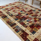 Persian Gabbeh Rug | 6' 3" x 9' 7" - Rug the Rock - 5 x 86 x 86 x 9