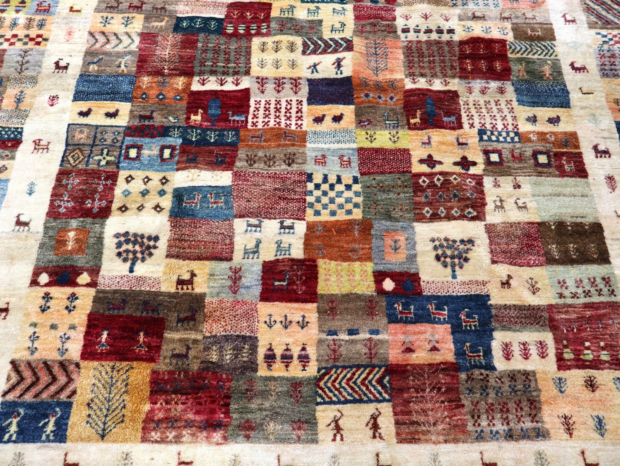 Persian Gabbeh Rug | 6' 3" x 9' 7" - Rug the Rock - 5 x 86 x 86 x 9