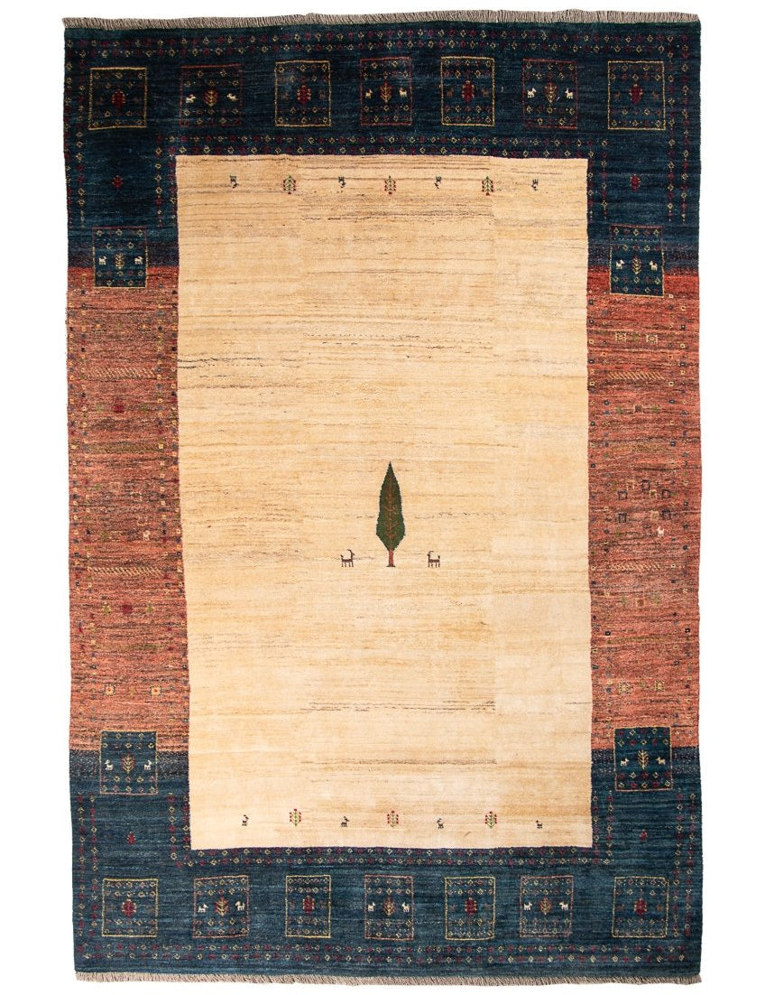 Persian Gabbeh Rug | 6' 7" x 10' 2" - Rug the Rock