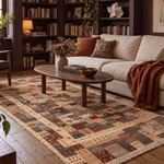 Persian Gabbeh Rug — Colorful Village Mosaic | 6'3" × 9'7" - Rug the Rock - 5 x 86 x 86 x 9