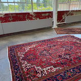 Persian Gorevan Heriz Rug | 8' 1" x 11' 5" - Rug the Rock