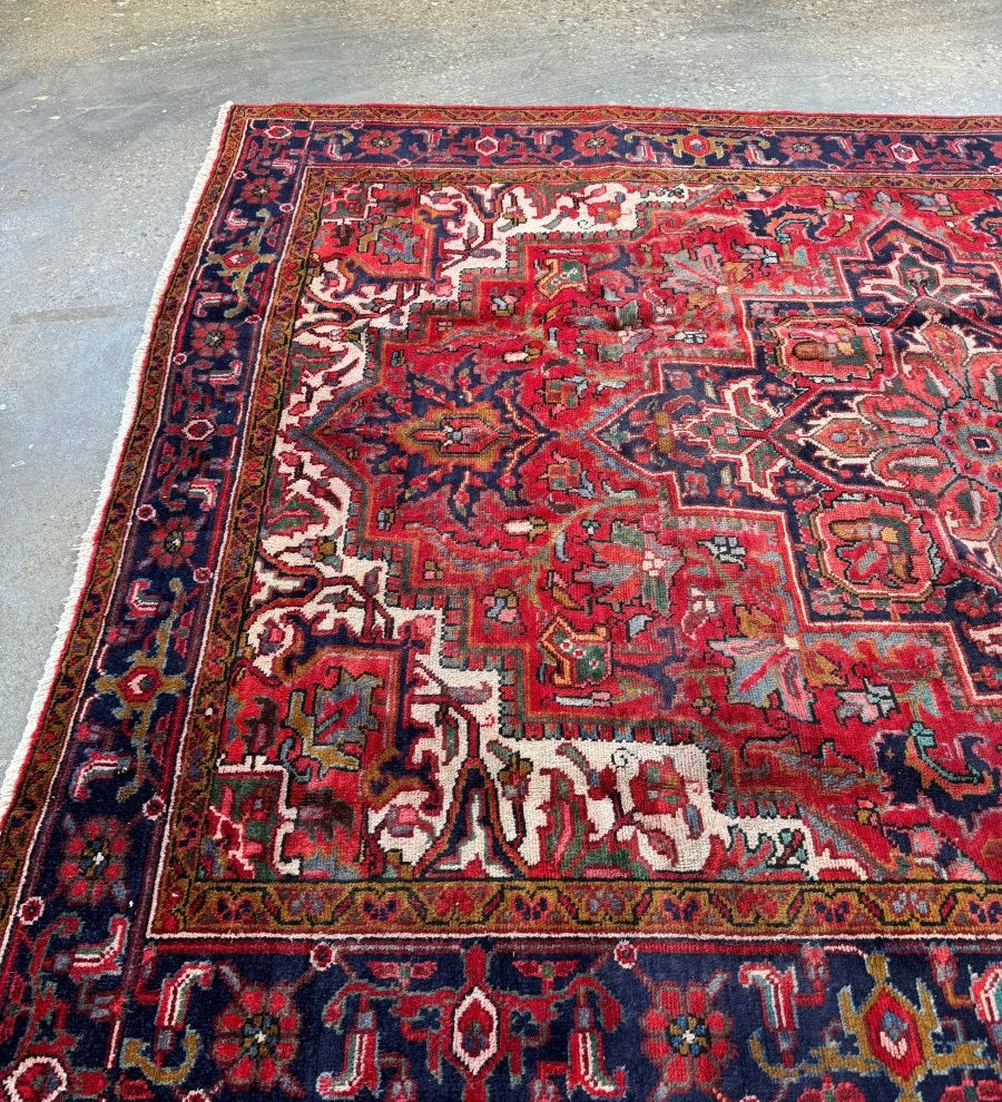 Persian Gorevan Heriz Rug | 8' 1" x 11' 5" - Rug the Rock