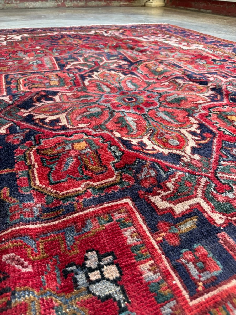 Persian Gorevan Heriz Rug | 8' 1" x 11' 5" - Rug the Rock