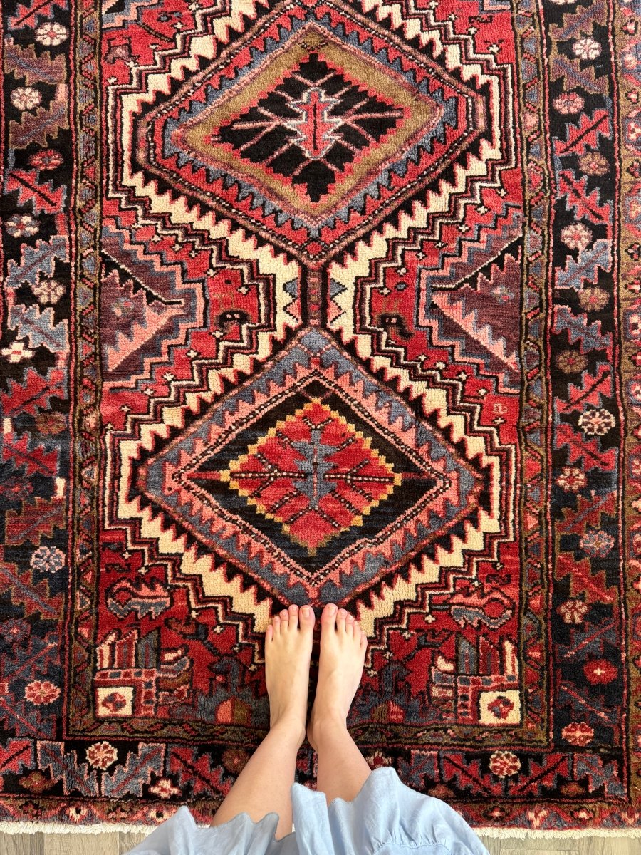 Persian Gorevan Rug | 3' 11" x 7' 6" - Rug the Rock