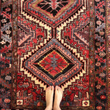 Persian Gorevan Rug | 3' 11" x 7' 6" - Rug the Rock