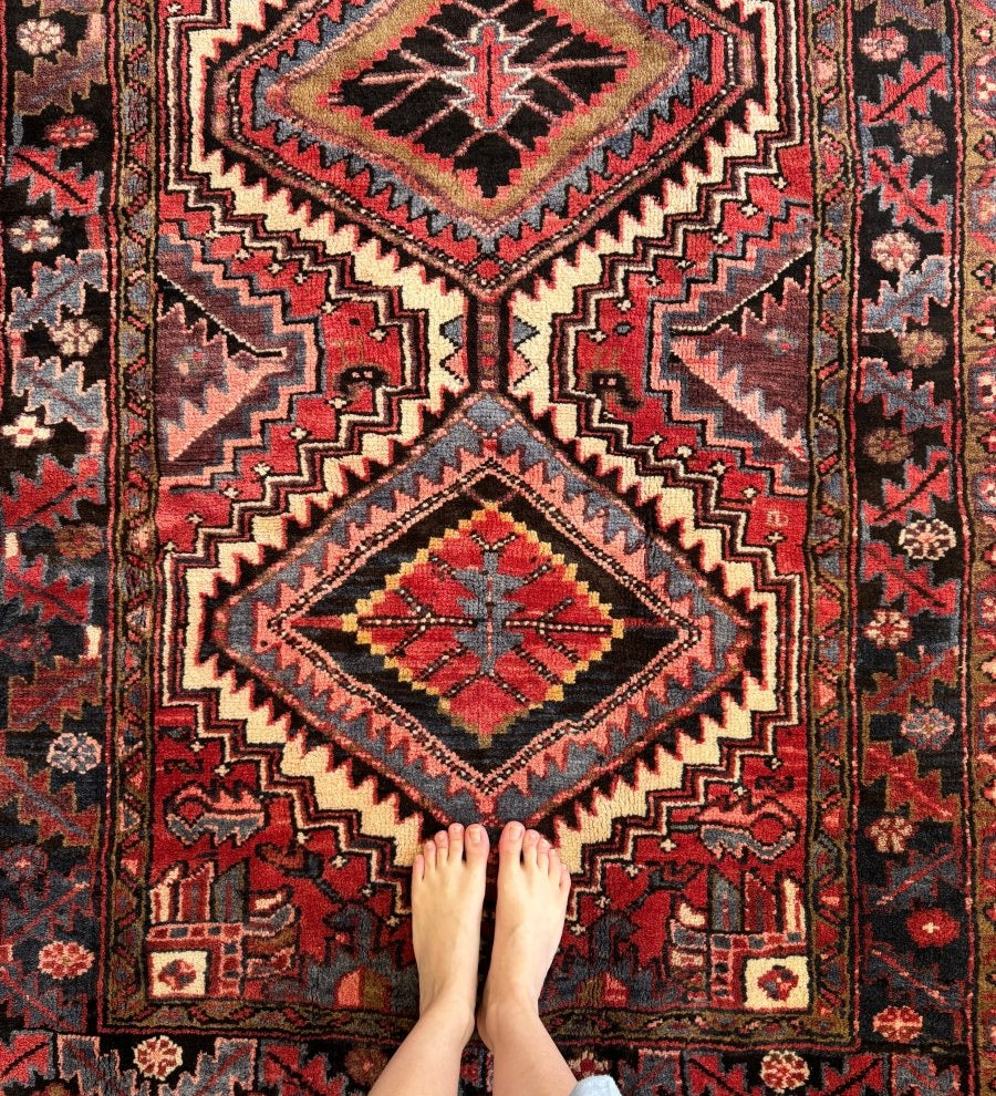 Persian Gorevan Rug | 3' 11" x 7' 6" - Rug the Rock