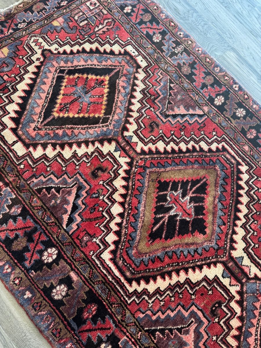 Persian Gorevan Rug | 3' 11" x 7' 6" - Rug the Rock