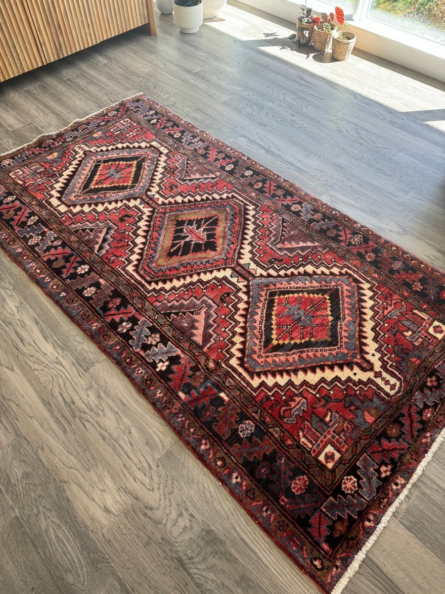 Persian Gorevan Rug | 3' 11" x 7' 6" - Rug the Rock