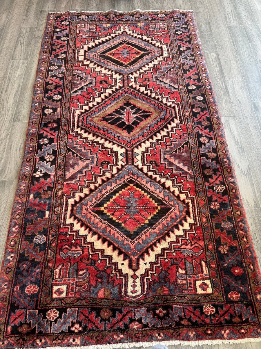 Persian Gorevan Rug | 3' 11" x 7' 6" - Rug the Rock