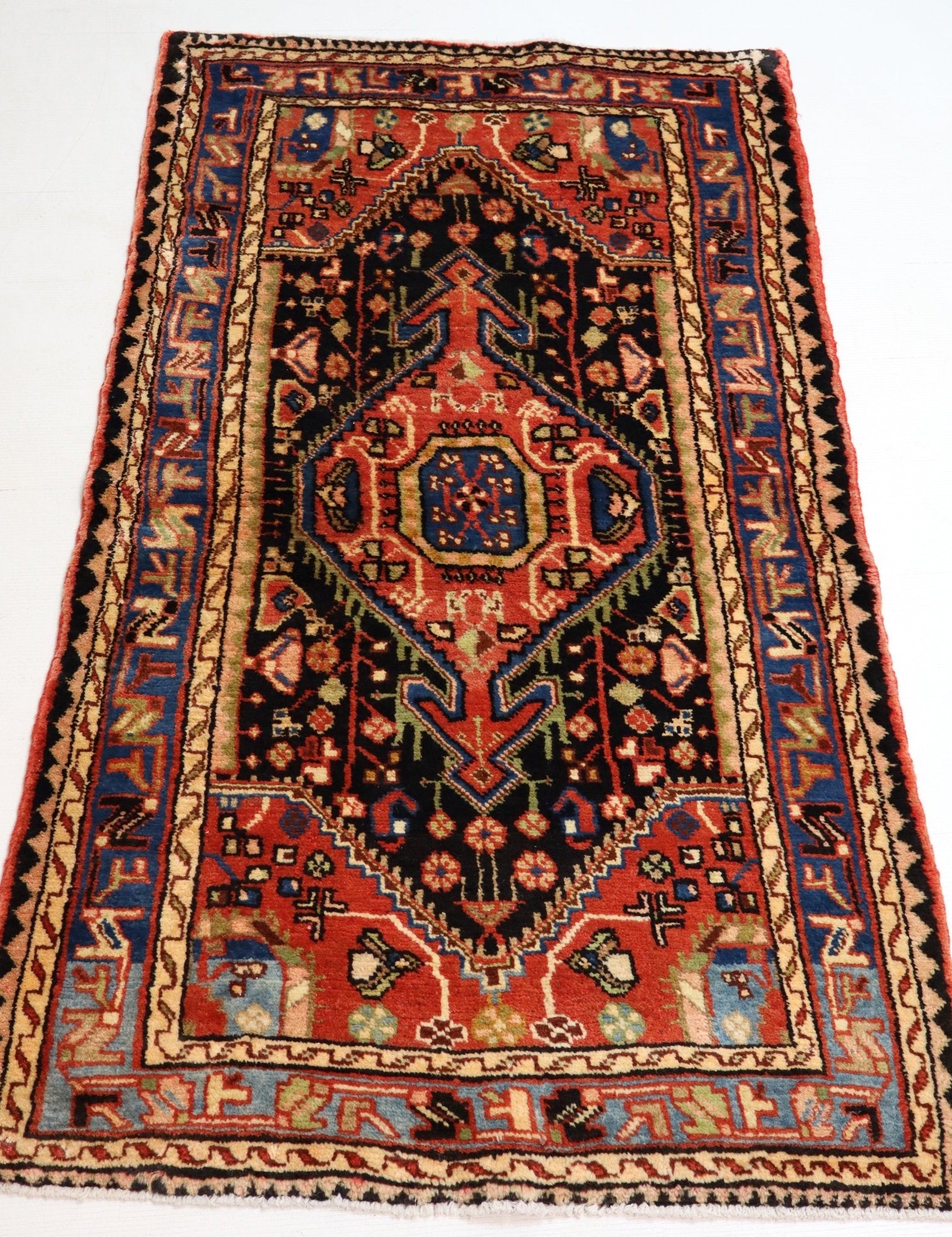 Persian Hamadan Rug | 2' 10” x 4' 11" - Rug the Rock - 