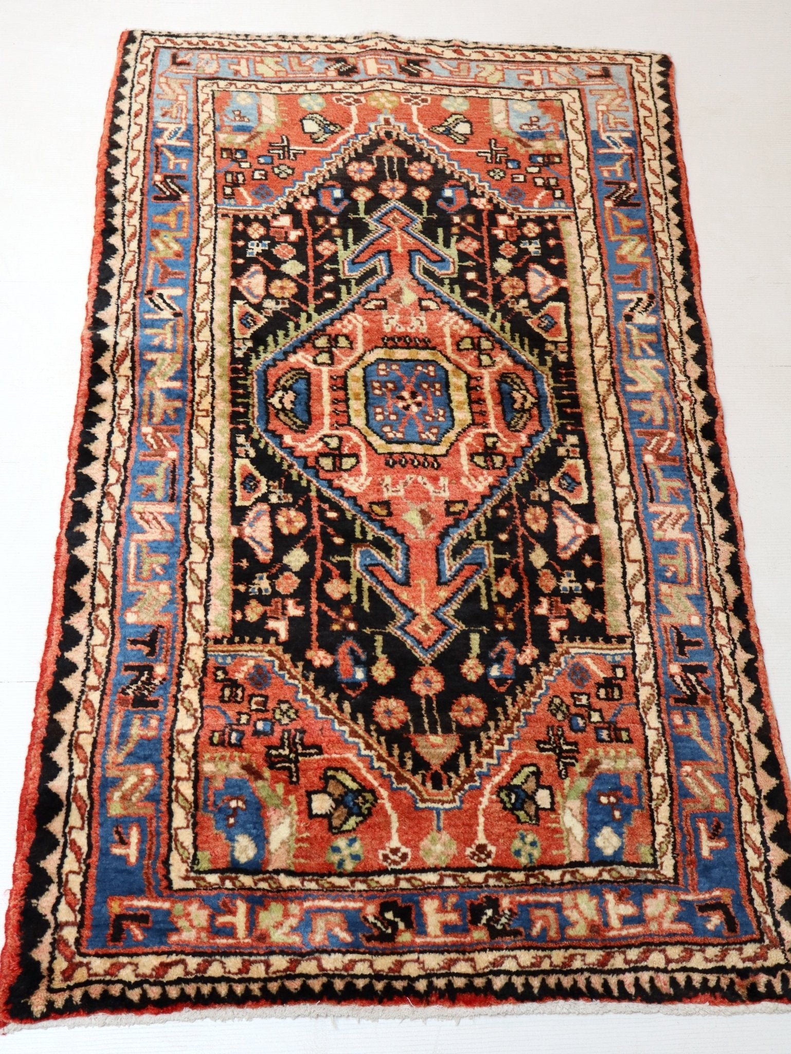 Persian Hamadan Rug | 2' 10” x 4' 11" - Rug the Rock - 