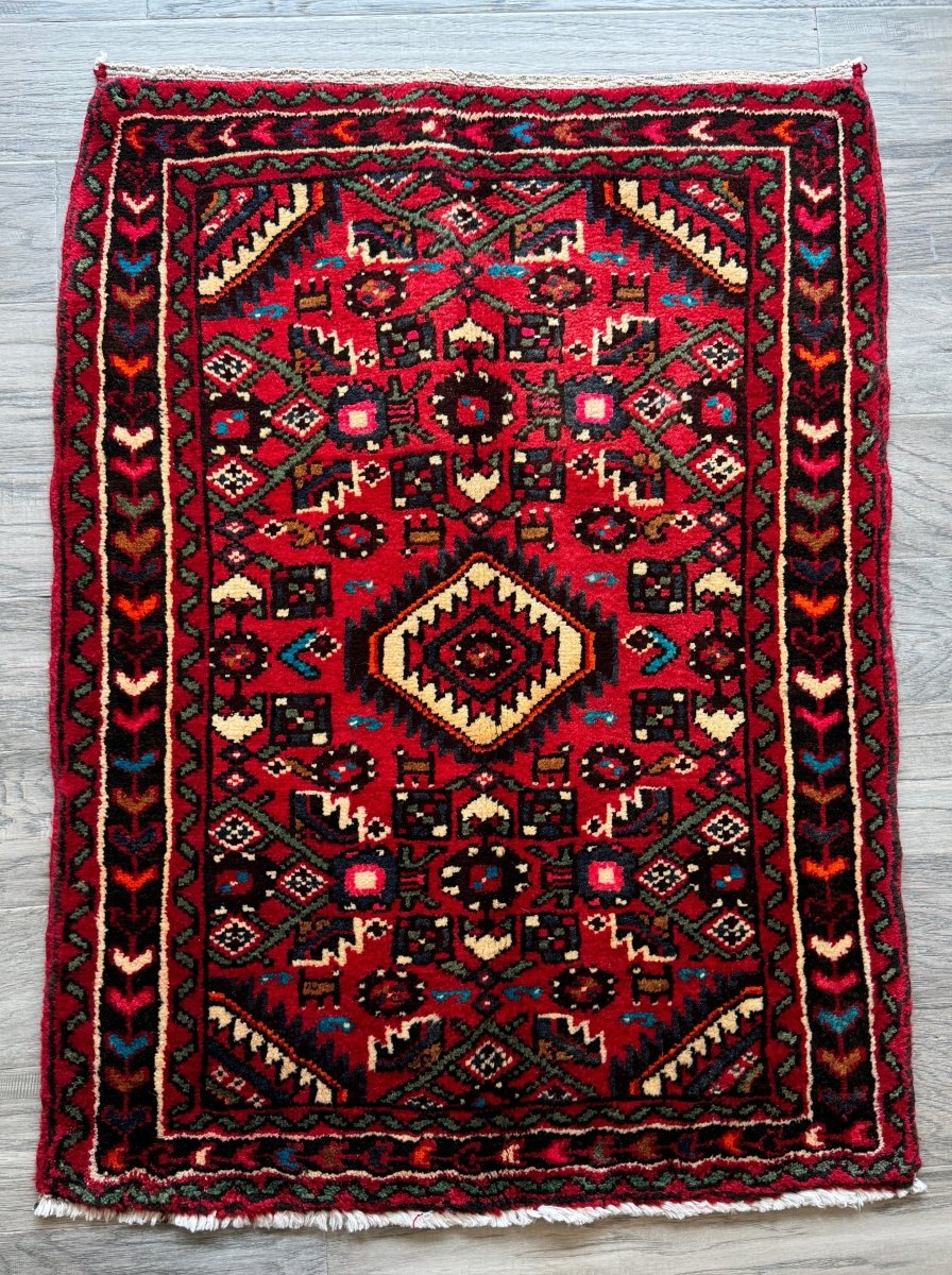 Persian Hamadan Rug | 2' 4" x 3' 1" - Rug the Rock