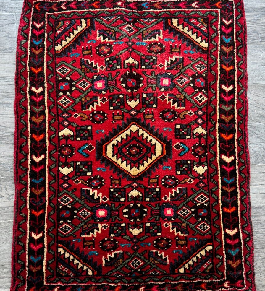 Persian Hamadan Rug | 2' 4" x 3' 1" - Rug the Rock