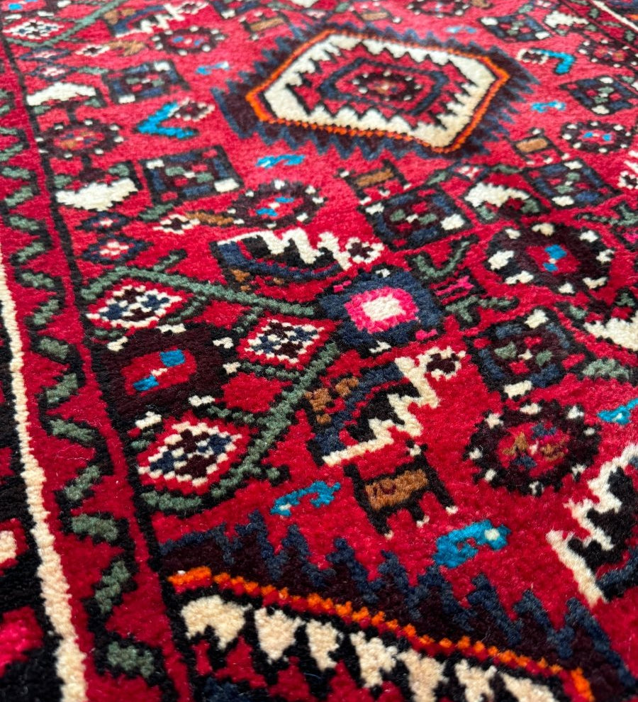 Persian Hamadan Rug | 2' 4" x 3' 1" - Rug the Rock