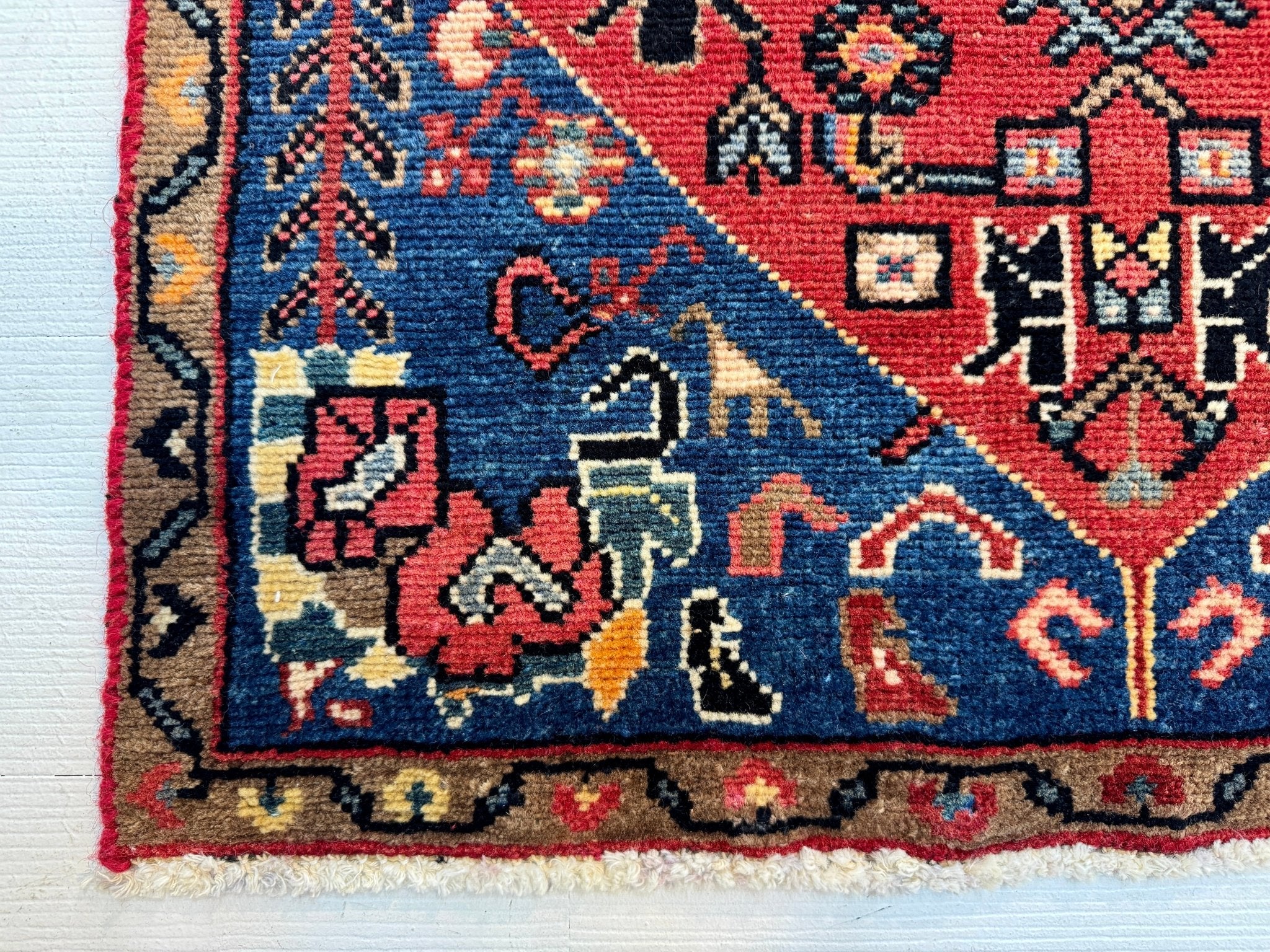 Persian Hamadan Rug | 2' 5” x 4' - Rug the Rock - 