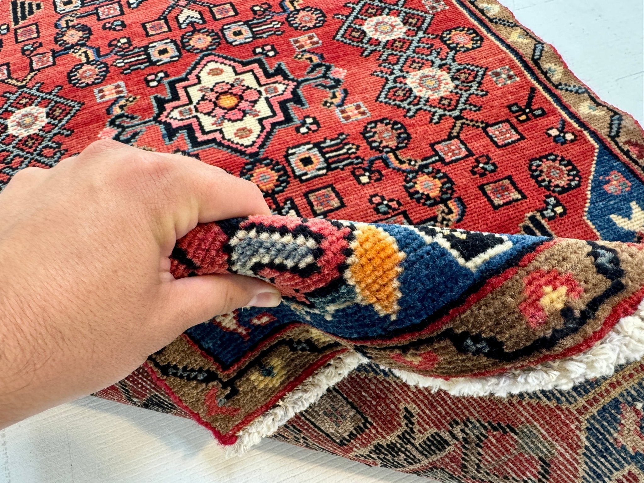 Persian Hamadan Rug | 2' 5” x 4' - Rug the Rock - 