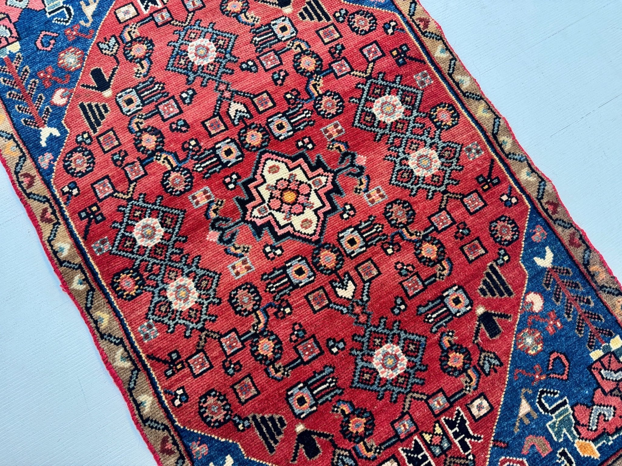 Persian Hamadan Rug | 2' 5” x 4' - Rug the Rock - 