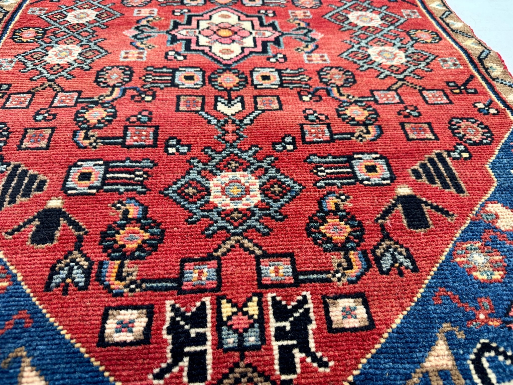 Persian Hamadan Rug | 2' 5” x 4' - Rug the Rock - 