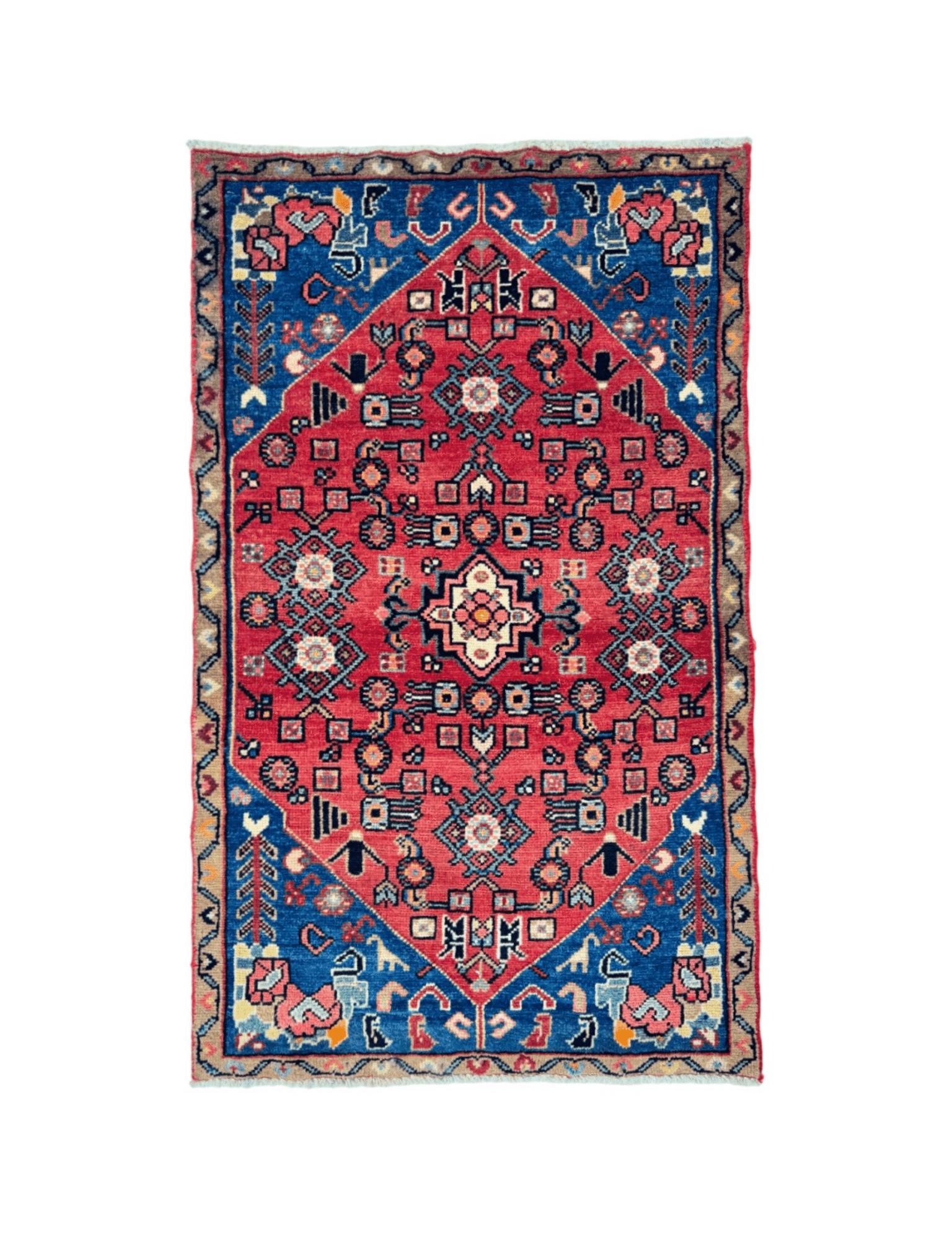 Persian Hamadan Rug | 2' 5” x 4' - Rug the Rock - 