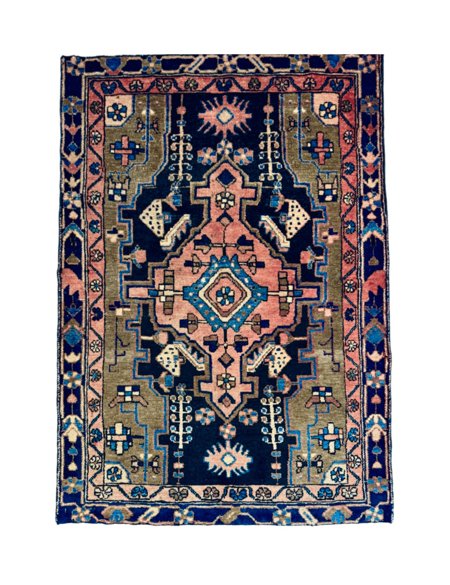 Persian Hamadan Rug | 3' 1” x 4' 5" - Rug the Rock - 